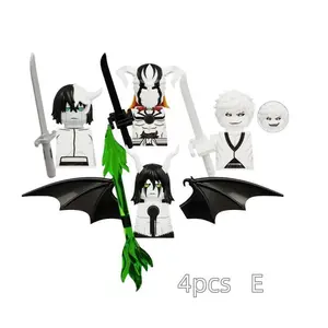 2026 new Bleach Mini Anime Figures Building Blocks Kurosaki Ichigo Ulquiorra Cifer Multiple Weapon Accessories Toys Gifts