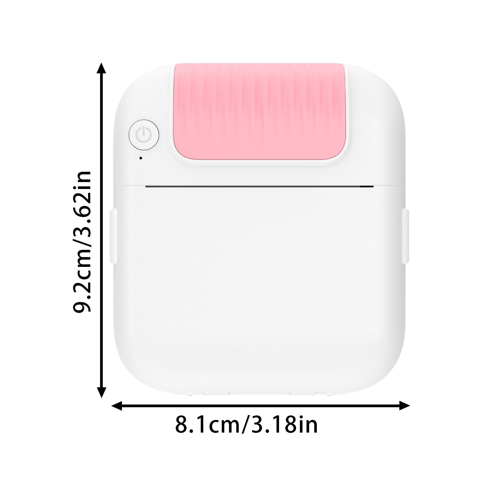 Mini Pocket Bluetooth Printer, Portable Sticker Printing Device Includes Doodle Color Markers, Perfect for Diary, DIY Scrapbooking, Travel Notes & Memo, Ideal Gift for Children Adults & Students, Excellent Kids Christmas Present