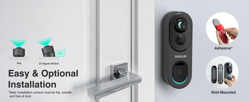 Botslab 5/3MP Doorbell Camera Wireless, 360° Panoramic View, No Monthly Fee, 1:1 Head to Toe, 5MP Video Doorbell Battery, 2.4GHz Home, doorbell camera Botslab 5/3MP Doorbell Camera Wireless, 360° Panoramic View, No Monthly Fee, 1:1 Head to Toe, 5MP Video Doorbell Battery, 2.4GHz Home, doorbell camera
