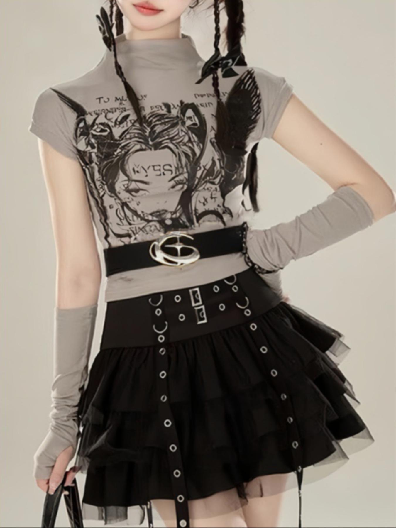 Y2K Abstract Star Pattern Buckle Belt, Exquisite Belt, Casual Denim Jeans Skirt Street Fashion, Summer Campus Leisure Business Wear, Gift for Men Teens Fathers Day