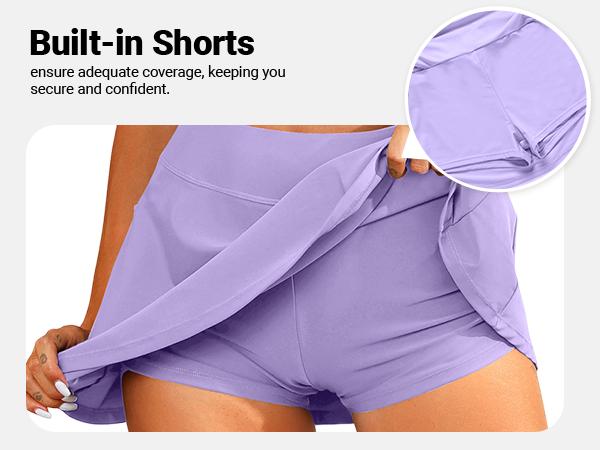 Tempt Me High Waisted Bikini with Skirt - Women Two Piece Swimsuit Skirted Bathing Suit Set with Pockets Swimwear