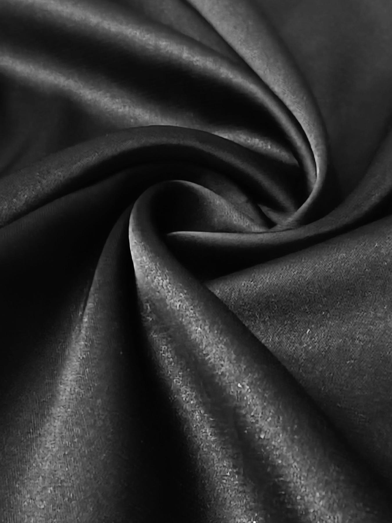 Elegant Women's Satin Fabric Round Neck Short Sleeve Pants Set, Stylish Summer, Perfect for Casual & Formal Occasions