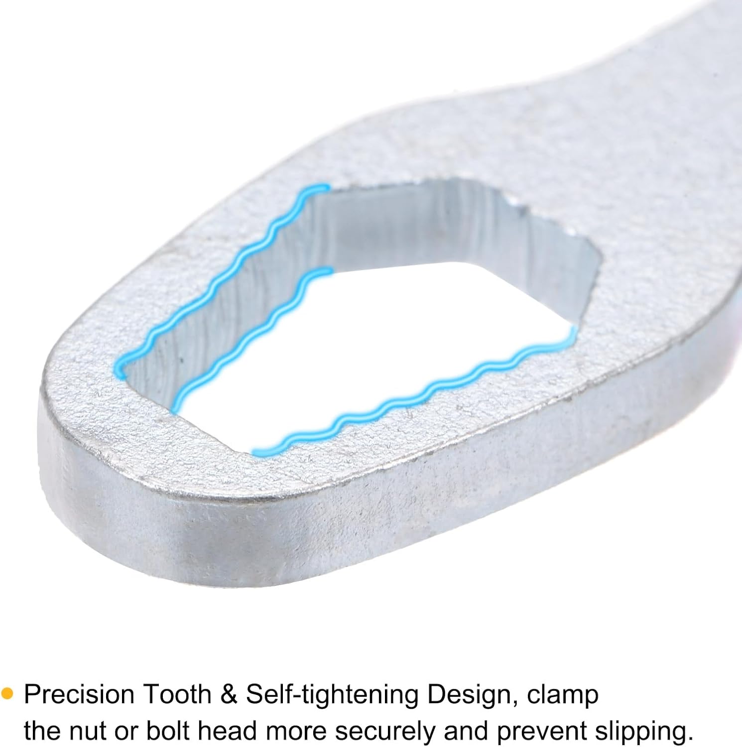 2PCS Universal Adjustable Wrench Double-ended Self-tightening Tool 3-17mm for Home Car Repair Silver & Black Galvanized Electrophoresis