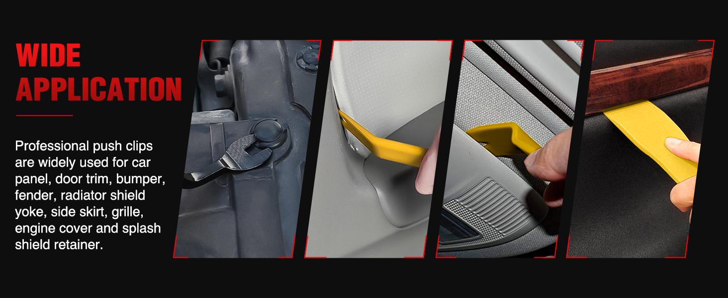 Nilight 8PCS Auto Trim Removal Tool Kit No-Scratch Removal Tool Kit for Car Audio Dash Panel Window Molding Fastener Remover Tool Kit-Yellow Vehicle Automotive Repair dealsforyoudays