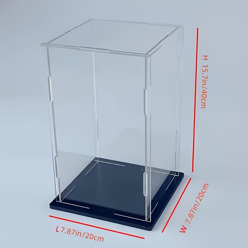 Base Transparent Display Case, Ideal for Figures, Cars, Building Models, Collectible Items, Collectible Showcase Cabinet, Home Decor Accessory
