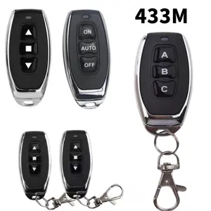 Remote Control Three-Key 433mhz, Compatible with Roller Door Remote, Smart Home Remote, Lithium Button Cell Battery, Abs Enclosure