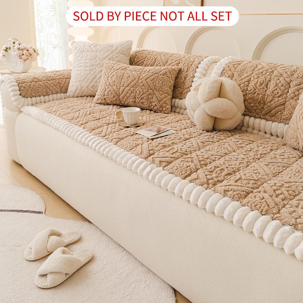 Thick Bohemian Style Quilted Sofa Cover for Autumn Winter, Non-Slip Pet Protection, Fits Two-Seat to Four-Seat Sofas #TOP PICKS