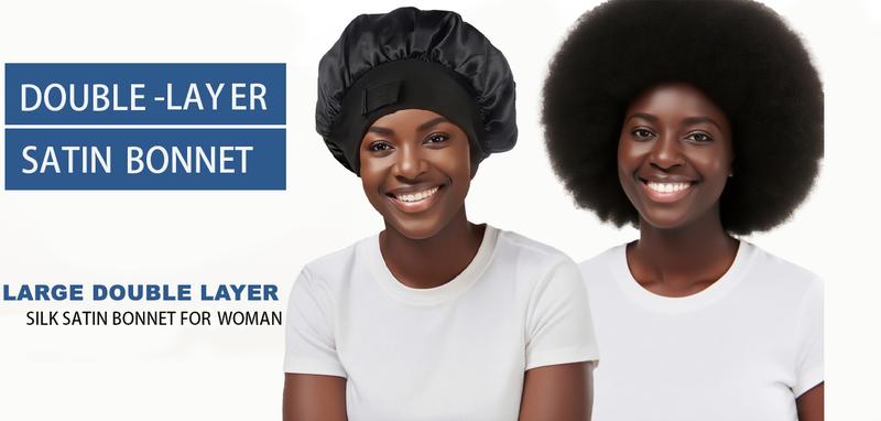 TwiceBeauty Silk Bonnet for Sleeping Double Layer Satin Bonnet Adjustable Bonnets for Black Women Sleep Cap Reversible Hair Bonnet for Curly Hair Haircare Teal TwiceBeauty Silk Bonnet for Sleeping Double Layer Satin Bonnet Adjustable Bonnets for Black Women Sleep Cap Reversible Hair Bonnet for Curly Hair Haircare Teal