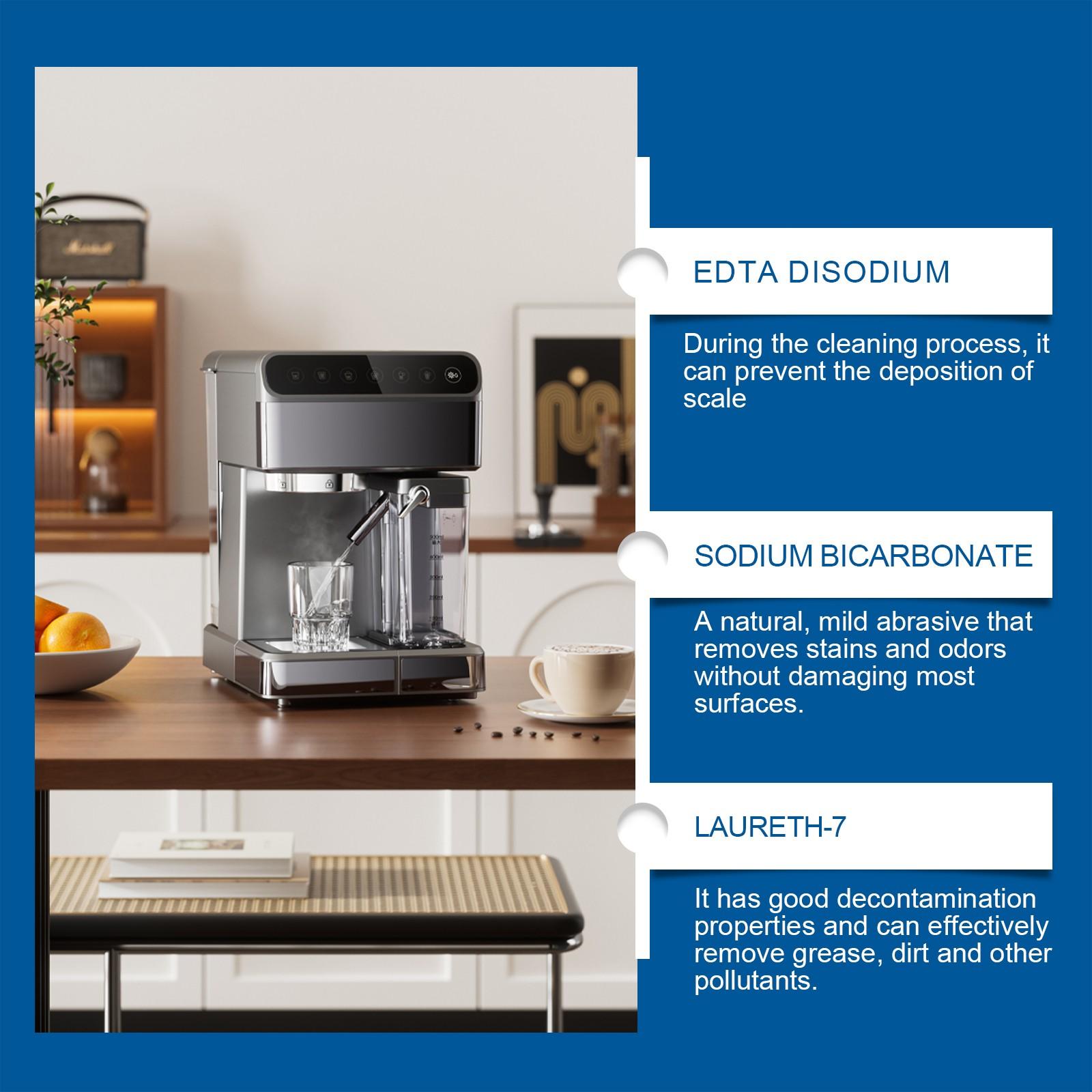 2-Pack Water Scale Remover Tablets (60g*2), Stainless Steel Pot & Kettle Cleaner, Limescale Removal,Lemon Scented, Ensures Drinking Water Quality