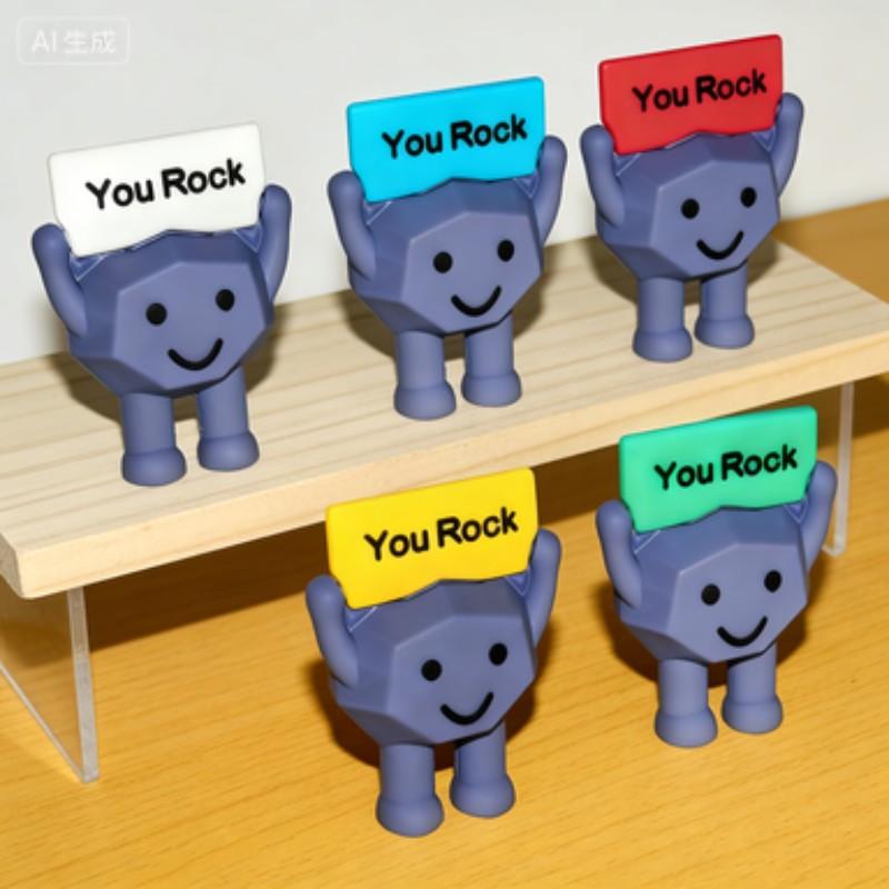 Random 10 Mini Inspirational Figurines Decorations, Encouragement Birthday Gifts for Colleagues Employees Teachers, Christmas Graduation Presents