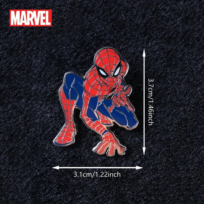 Marvel Officially Licensed Spider-Man Metal Brooch Creative Personalized Collectibles Character Ensemble Pin Jewelry Decorative Bag Clothes Practical Party Birthday Gift