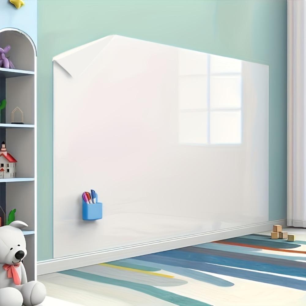 Static Whiteboard Sticker | Removable and Wall-Friendly Dry-Erase Board, Art Stickers, Suitable for Home, Office, and Teaching, Portable, Ideal for Presentations, Brainstorming, and Project Planning