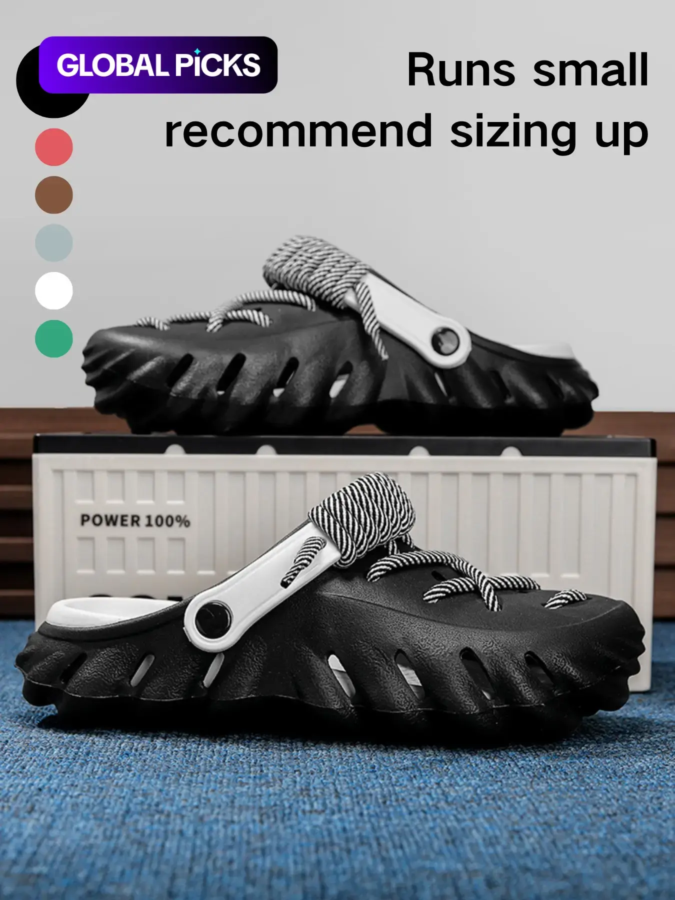 Unisex Adjustable Eva Beach Shoes, Water Shoes, Beach Footwear, Cartoon Soccer Design, Sporty Lace-Up, Lightweight, Breathable, Non-Slip, Comfortable, All-Season #GLOBAL PICKS