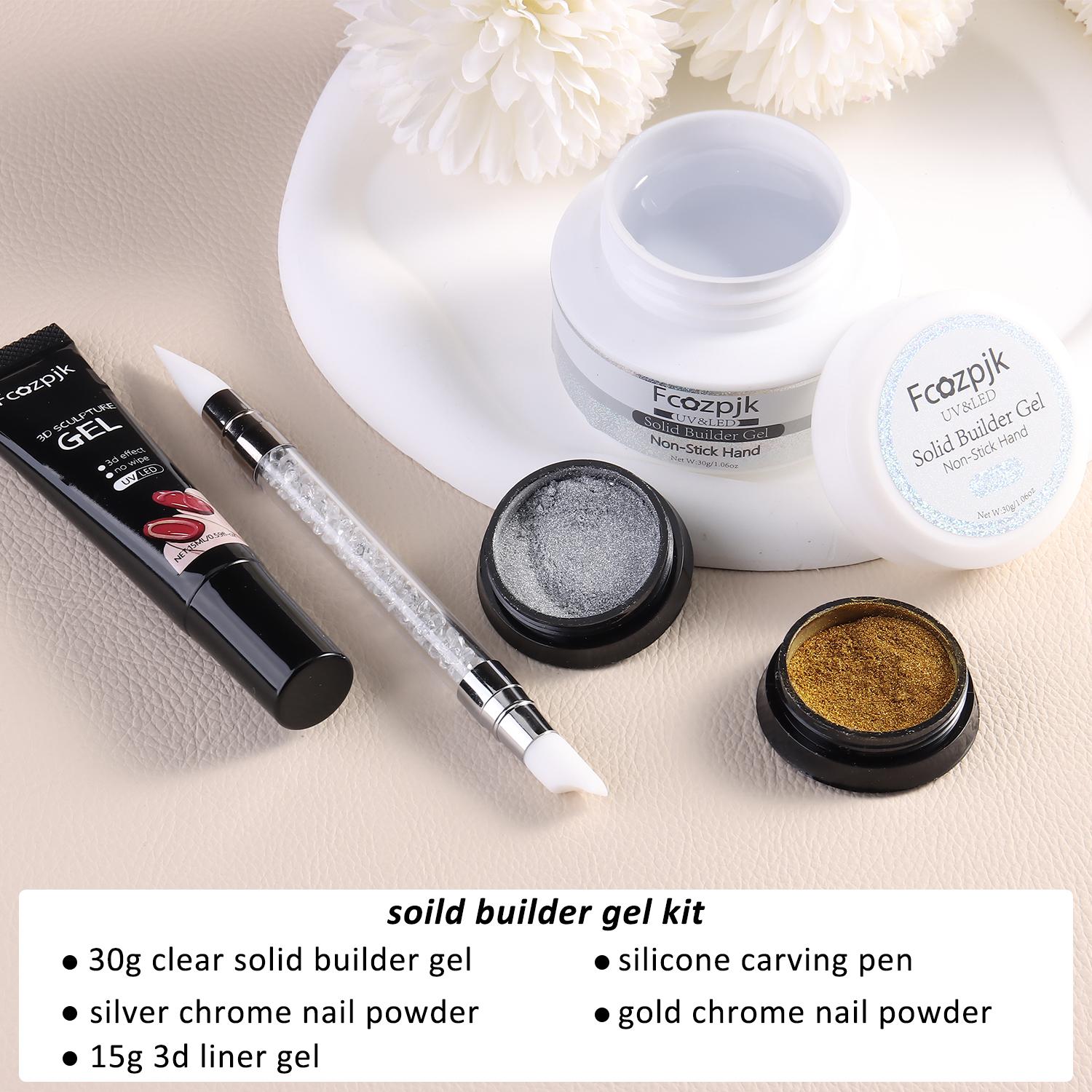 Fcozpjk 30g Solid Builder Gel For Nails and 15g Liner Gel Polish Clear Non-sticky Hard Gel for Nail with Silicone Carving Pen 3D Sculpting Gel Building Gel Nail Extension Gel Nail Salon Supplies Fcozpjk 30g Solid Builder Gel For Nails and 15g Liner Gel Polish Clear Non-sticky Hard Gel for Nail with Silicone Carving Pen 3D Sculpting Gel Building Gel Nail Extension Gel Nail Salon Supplies