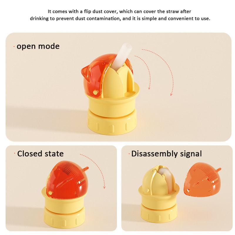Kids' Water Bottle Spout Adapter Cap with Straw, Water Bottle Spout Adapter, Universally Compatible with Juice and Water Bottles, Portable Juice and Water Bottle Straw Cap, Leak-Proof Straw Cap, Suitable for Toddlers and Children, Beverage Accessory.