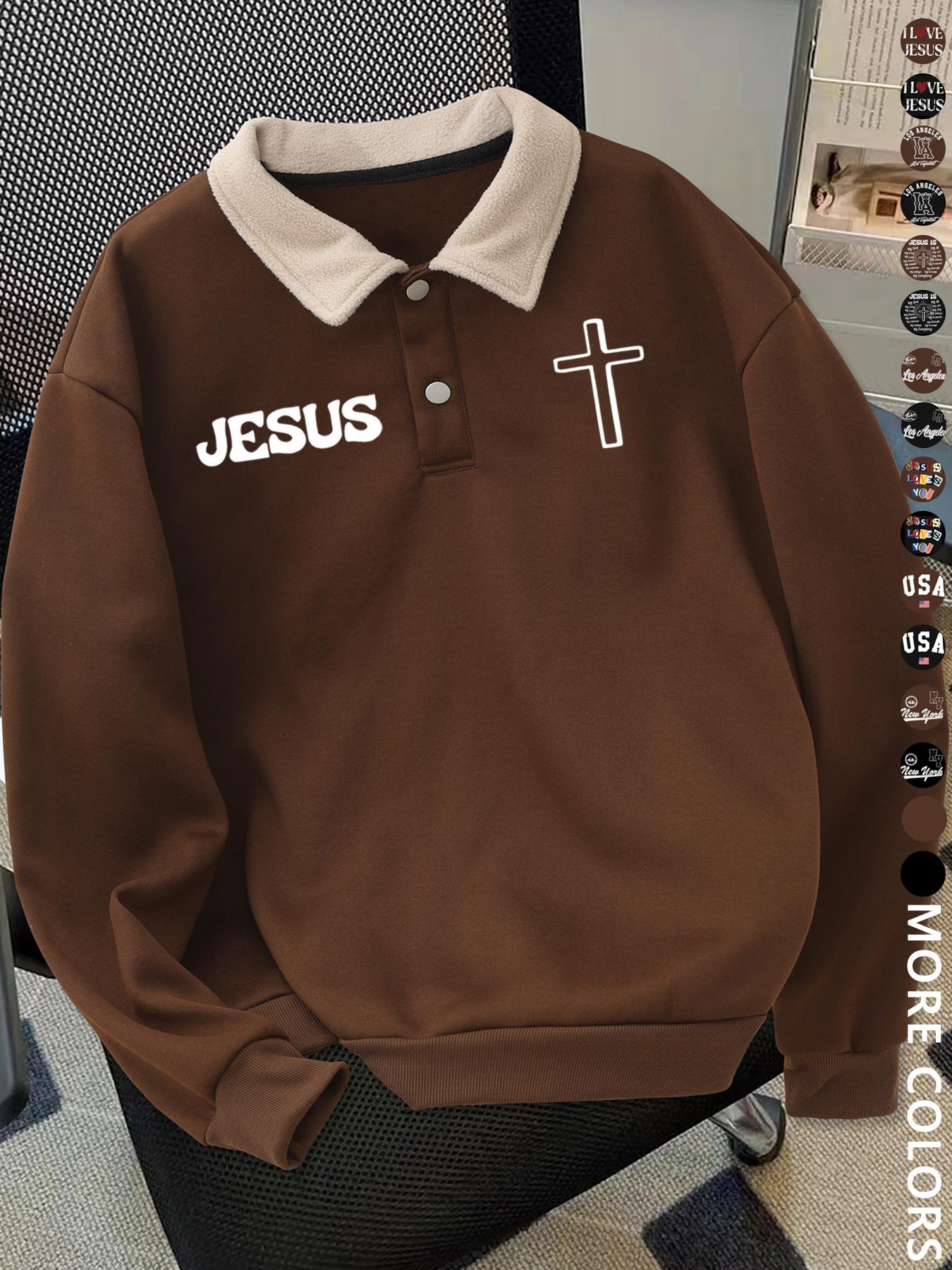 Men's Y2K Autumn Winter Thickened Retro British Style Aesthetic Lamb Wool Collar Polo Shirt, Unisex Casual Fashion, All Seasons Wear