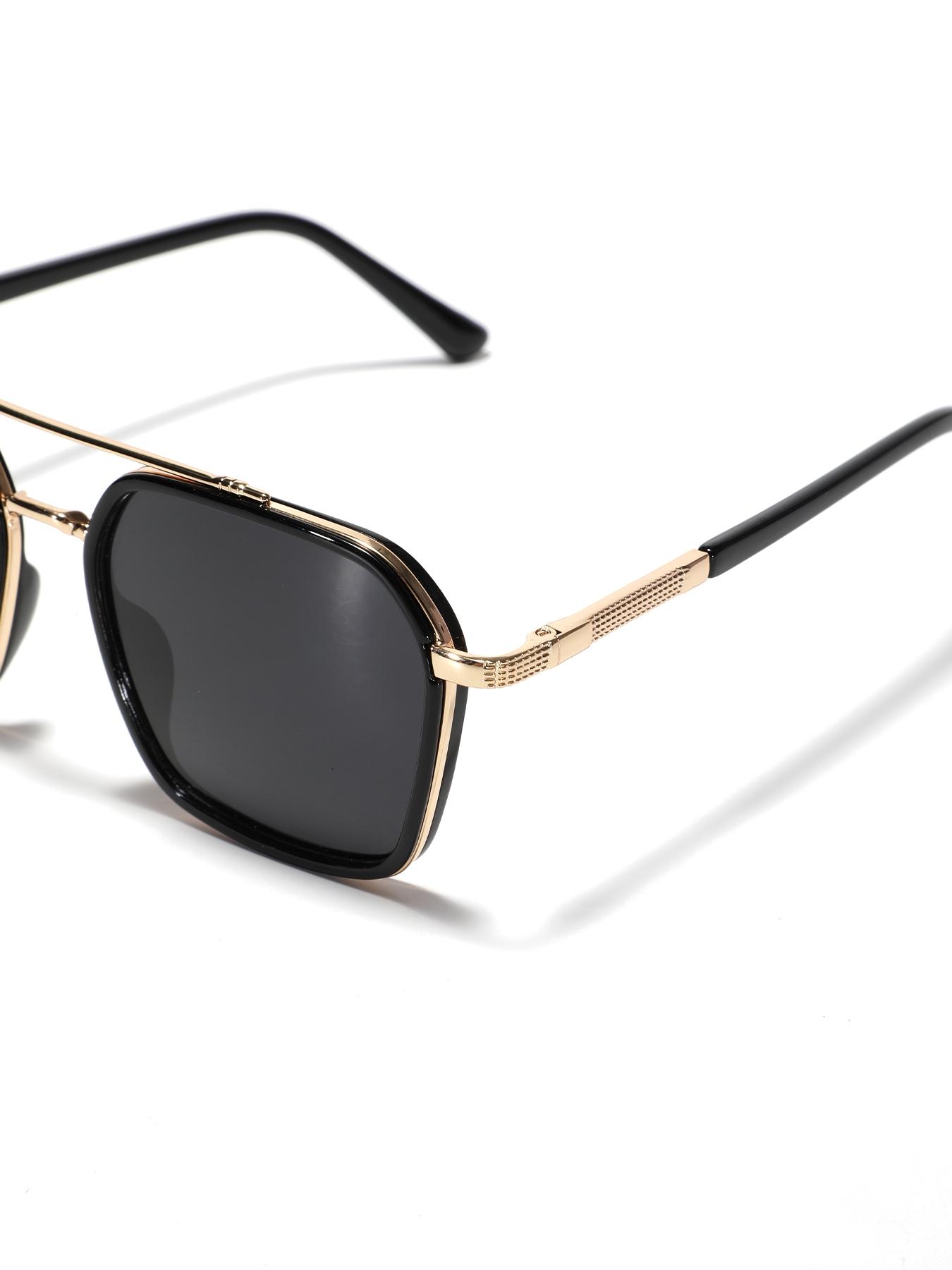 Retro Dual Beam Polarized Glasses, Trendy Casual Glasses for Everyday Use, Fashion Accessories for Outdoor Activities, Lightweight Durable Sunglasses