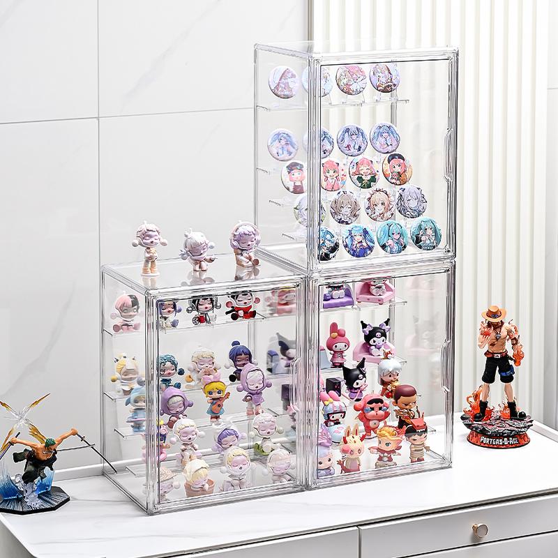 4-Layer Transparent Display Shelf, Multi-Functional Storage for Various Items, Stylish & Durable Design, Perfect for Home Organization