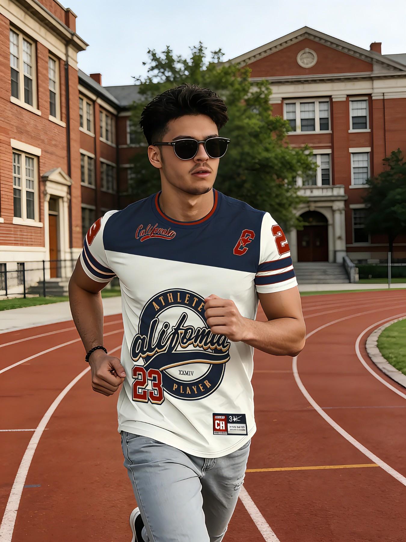 American Vintage Jersey Short Sleeve, California Street Style, Court Hero, Summer Cool Look, Long H-Type Fit