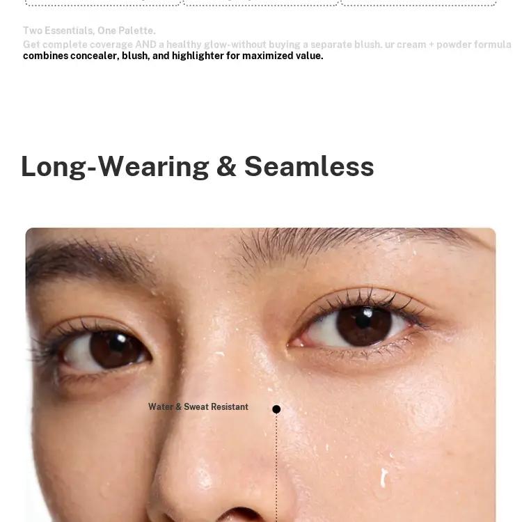 【I WAWA】Stain Concealer & Blush Palette (5 Colors) | Flawless Skin in One Palette