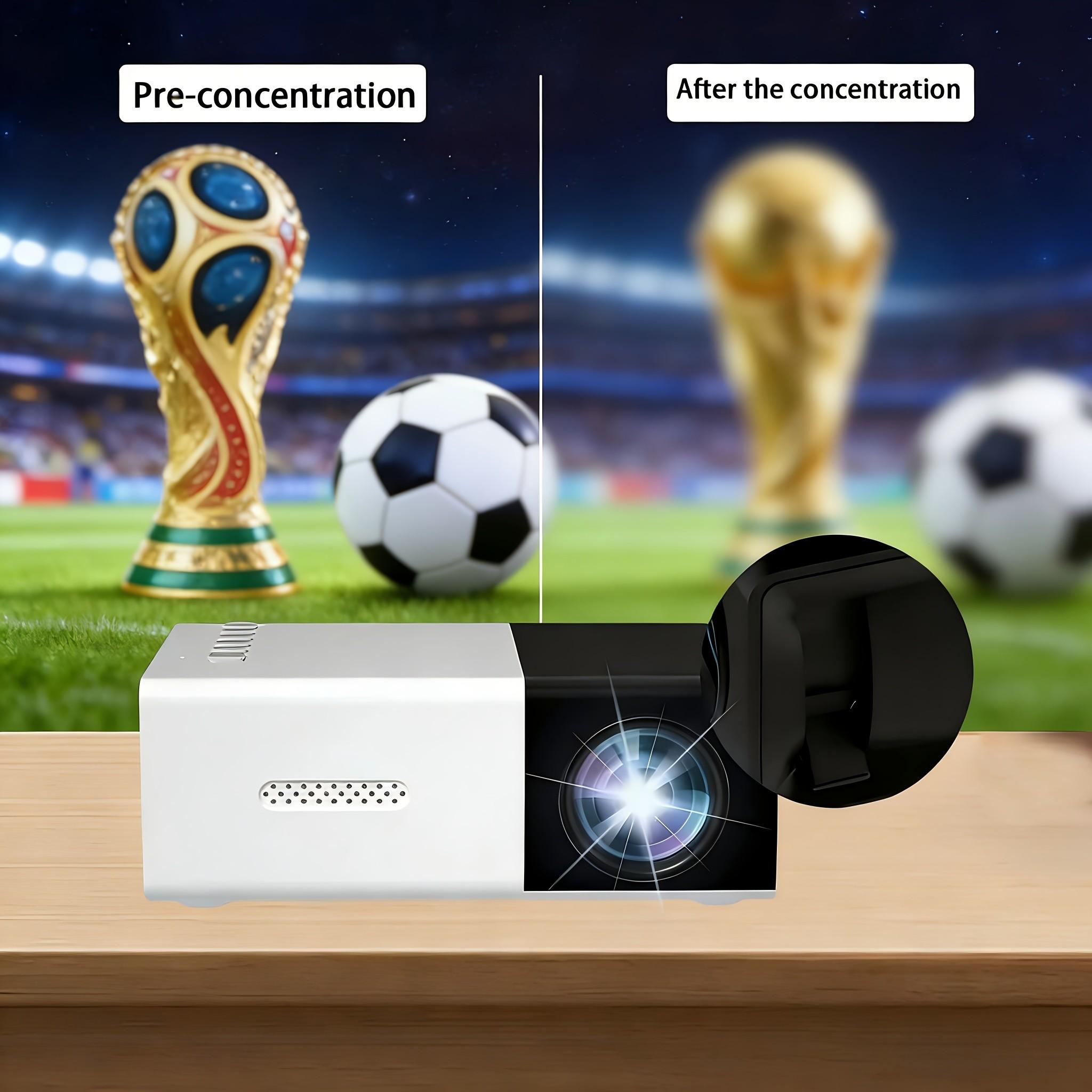 Portable HD Mini Projector, 1 Count 30"-100" Adjustable Projection Screen Size Home Theater Movie Projector For Office School Meeting