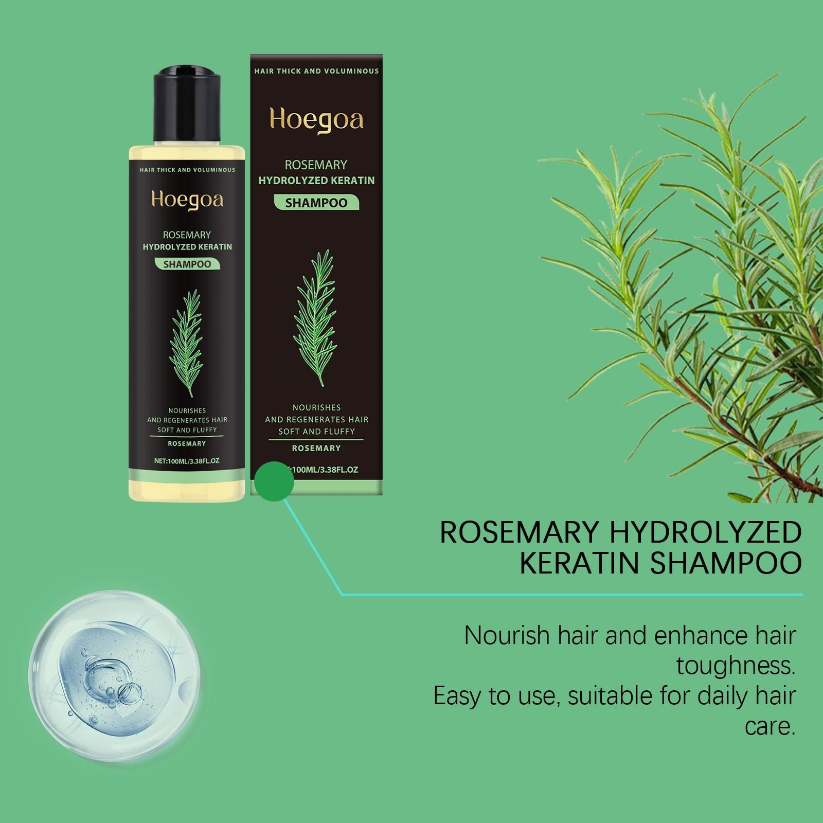 Rosemary Herbal Essence Shampoo, Nourishing Volumizing Hair Care, Suitable for All Hair Types, Unisex, Travel Size, Gift Idea