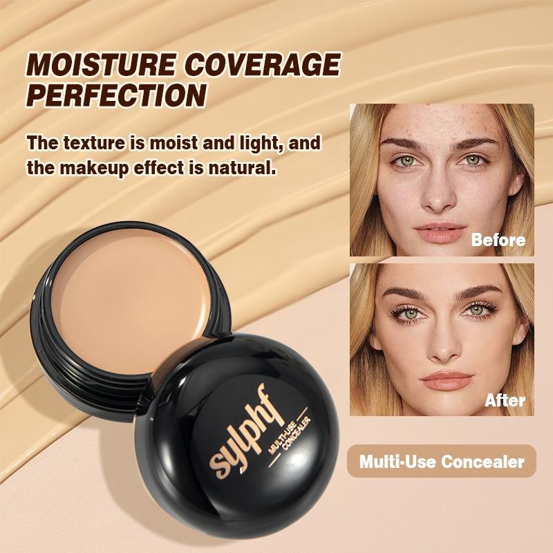 1PC Full Coverage Concealer, Makeup Cream, Waterproof and Sweat Proof, Long-lasting Makeup Effect, All Day Flawless Beauty, Natural Makeup Effect