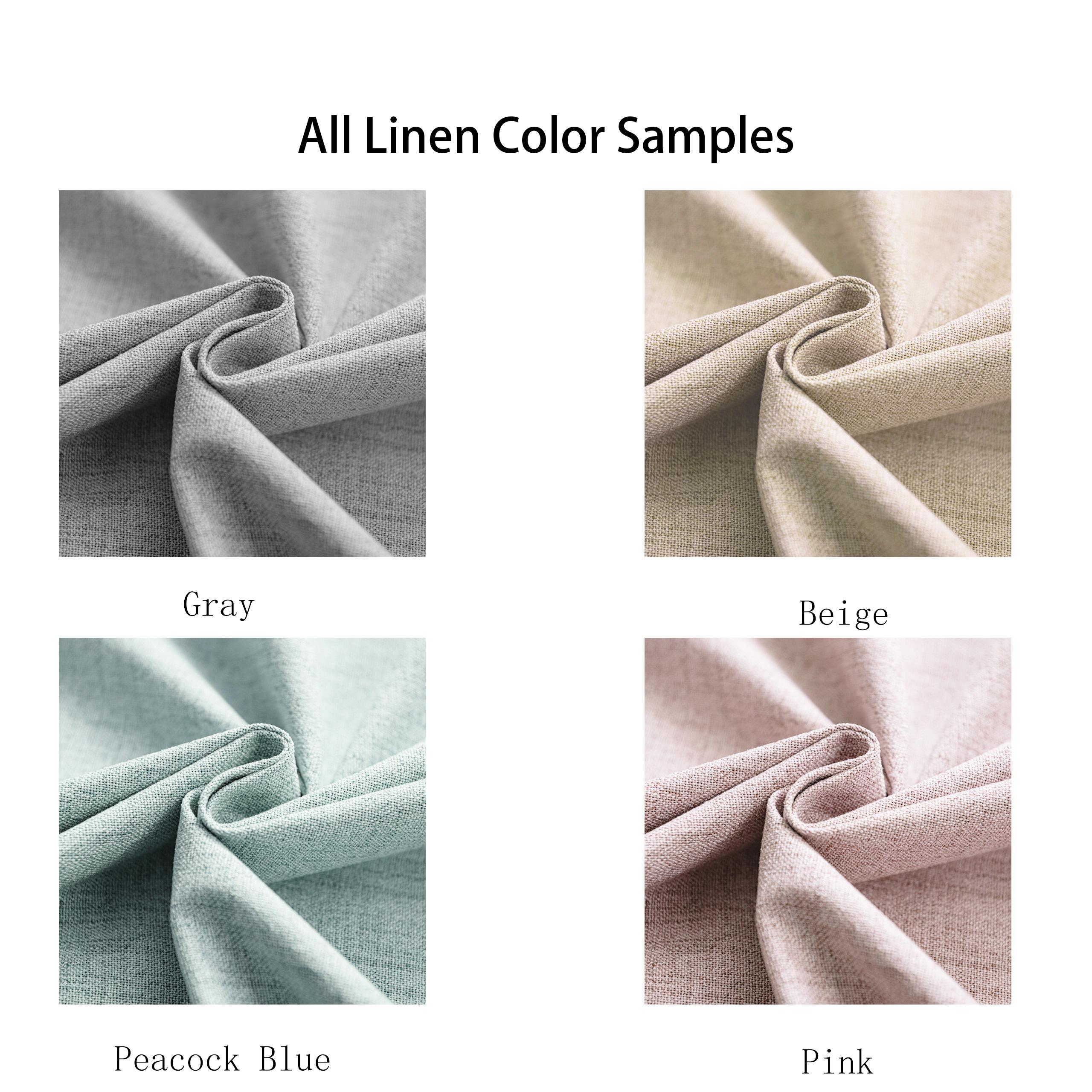 100% Light Blocking Sunscreen Curtains, Indoor Dark Cotton Polyester Fabric with Lining, Modern Romantic Simple Style for Bedroom Living Room