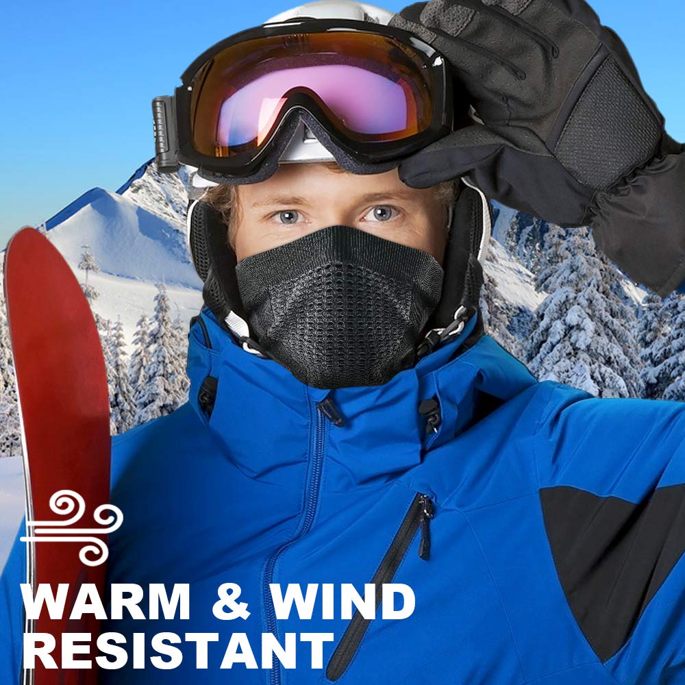 Winter Neck Warmer Gaiter Windproof Breathable Face Mask Balaclava Bandana for Ski Snowboard Motorcycle Cycling