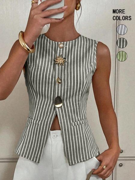 Women’s Casual Striped Long Sleeve Top, Stylish and Comfortable Design, Perfect for Everyday Wear and All Seasons