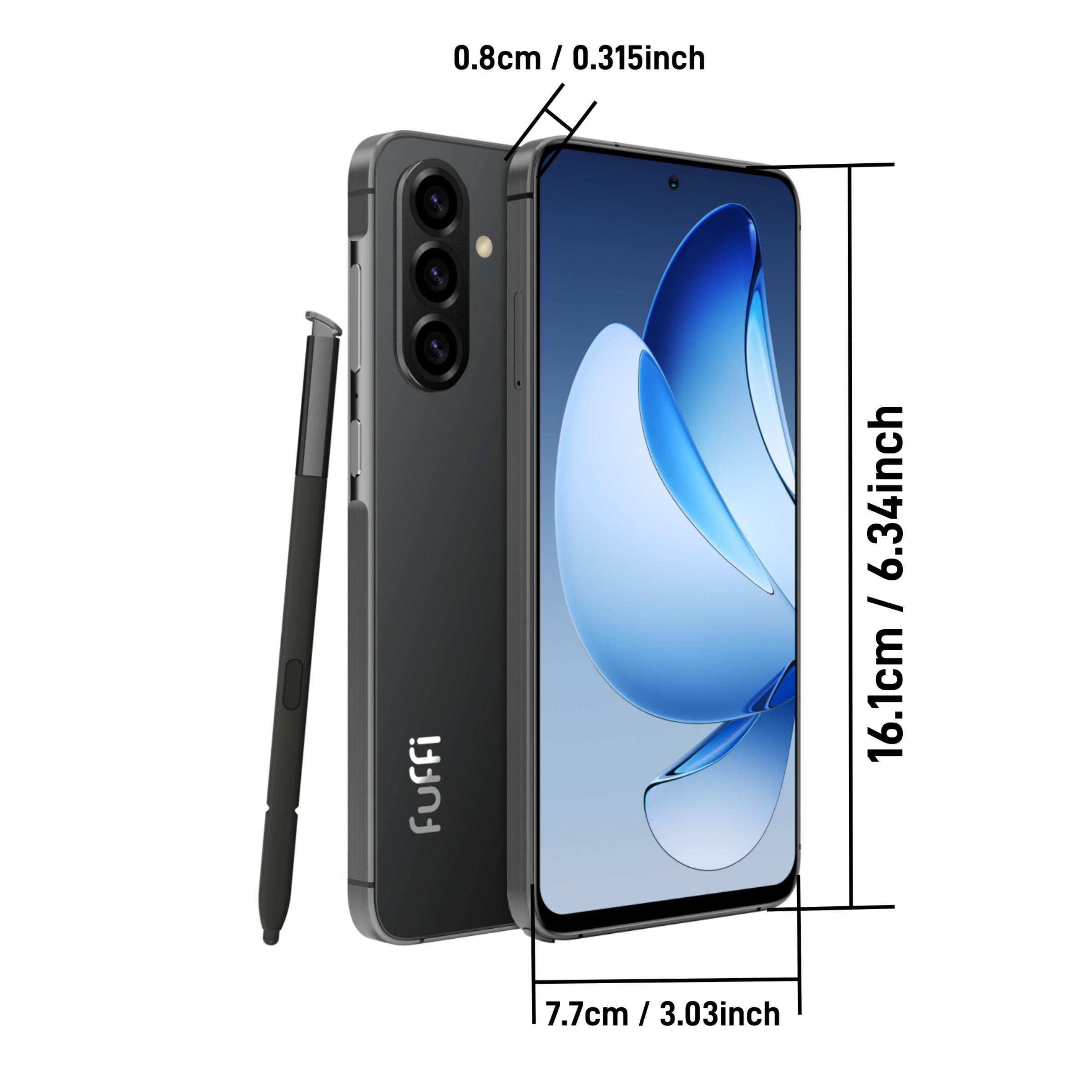 FUFFi-S25 PRO Fashion Pro Mobile Cellphone Smartphone; 6.63-inch screen, 4G unlocked, 3GB RAM + 32GB ROM, 4000mAh battery, 8MP + 16MP high-definition cameras, stylus-enabled, GPS, Android 12 phone