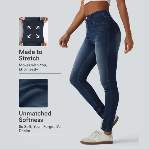 Halara Flex™ High Waisted Casual Skinny Jeans with Pockets