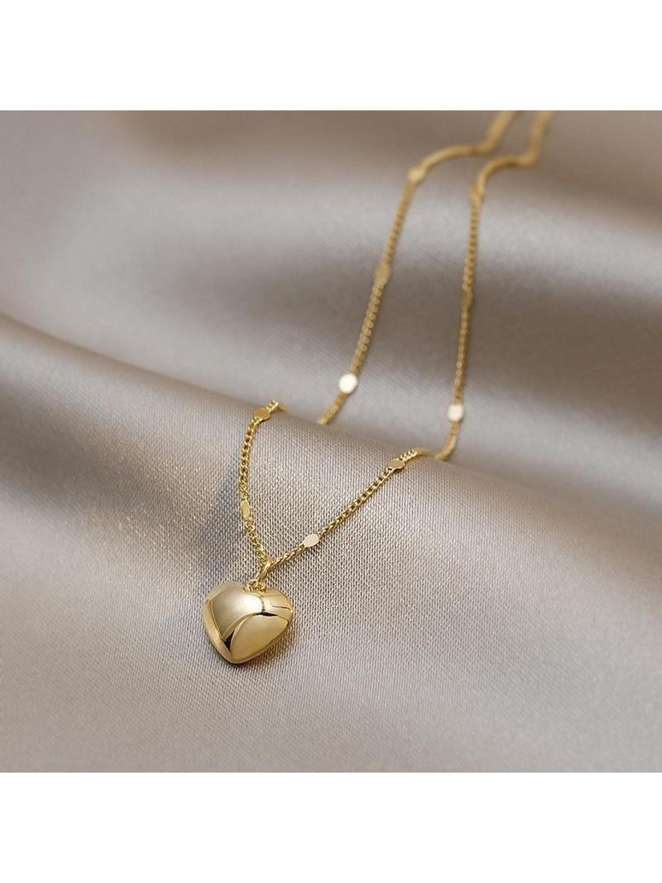 Must-have for commuting! Exquisite heart necklace is eye-catching