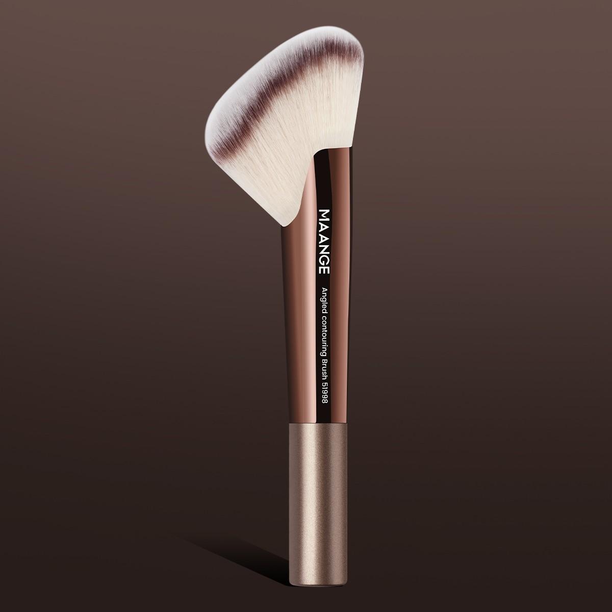 Maange 10-Piece Professional Face Makeup Brush Set with Storage Bag, Ideal for Home, Travel, and Outdoor Use, Essential Makeup Tools