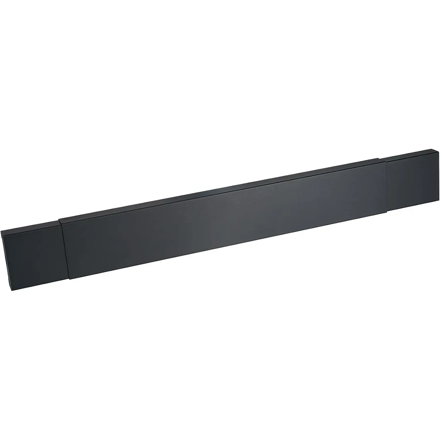Smoke Guard for 28.5 to 48 Inch by 4-Inch Fireplaces | Black Powder-Coated Finish