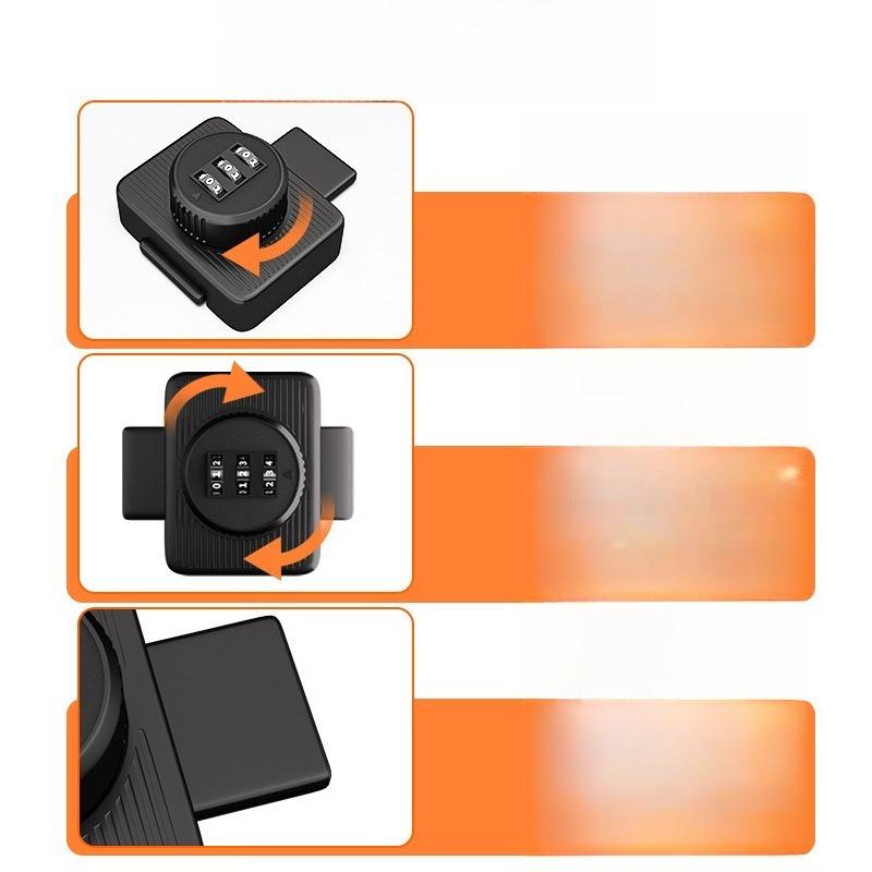 No-Drill Code Lock Bolt Latch Reversible Cabinet Drawer Storage Door Security Lock for Bedroom