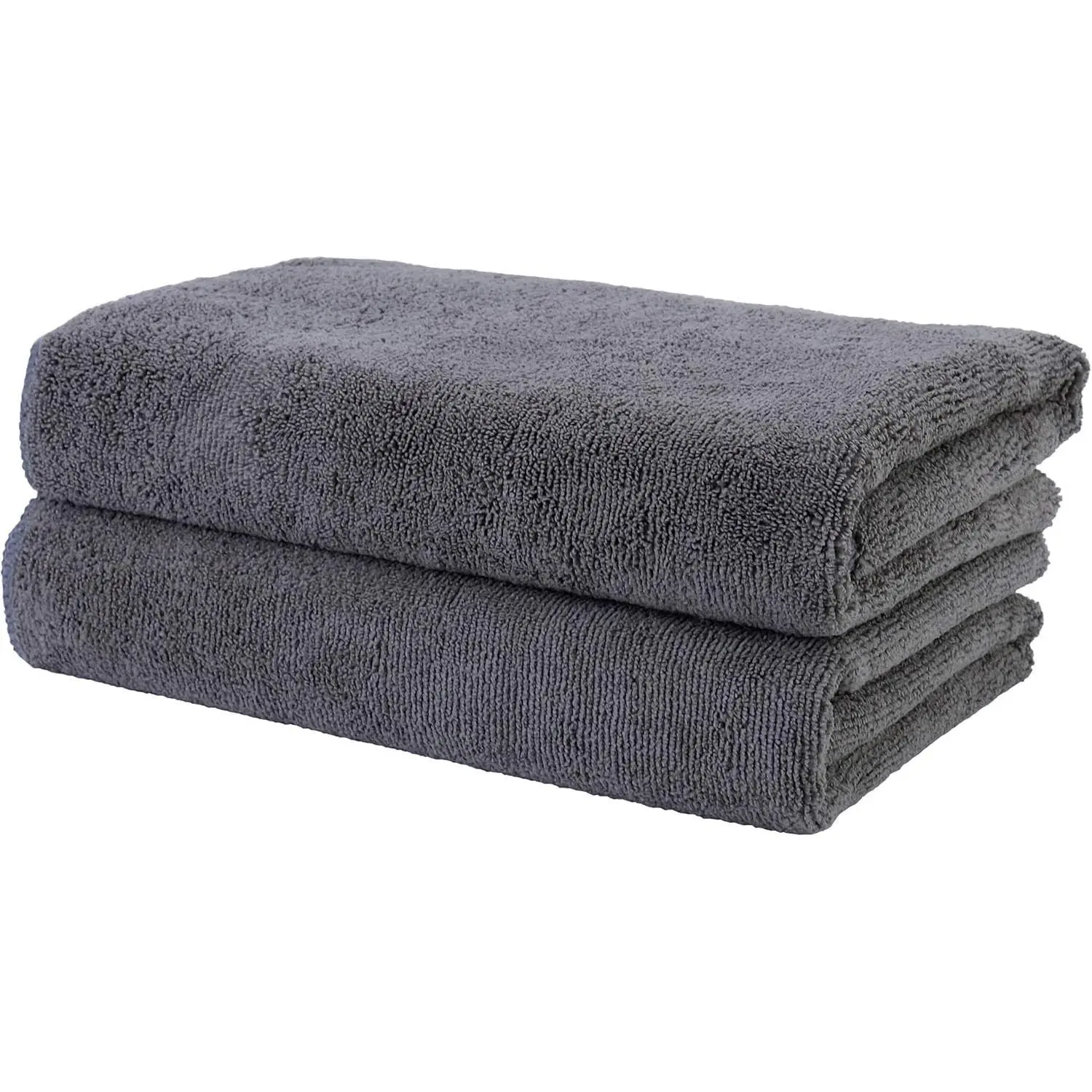 Microfiber Hand Hair Salon Towels (340 GSM, 20x40 in, 2 Pack) - Quick Dry, Lint-Resistant, Professional Use, Multipurpose Home Supplies