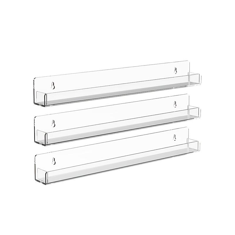 Transparent acrylic glass storage rack, designed for nail polish display, with 3, 6, 9 or 12 compartments, suitable for salons, retail stores and dressing rooms, Clear Display Stand