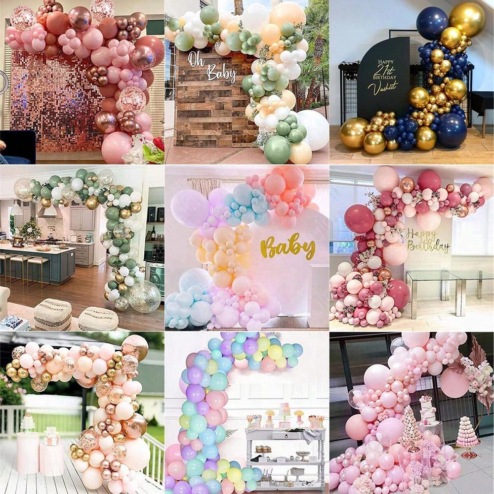 2.5m/1.5m Balloon Arch Kit, Freeform Bendable Balloon Column Stand, Half-Arch Balloon Frame with Base, Wedding Graduation Birthday Decor ( & Gold)