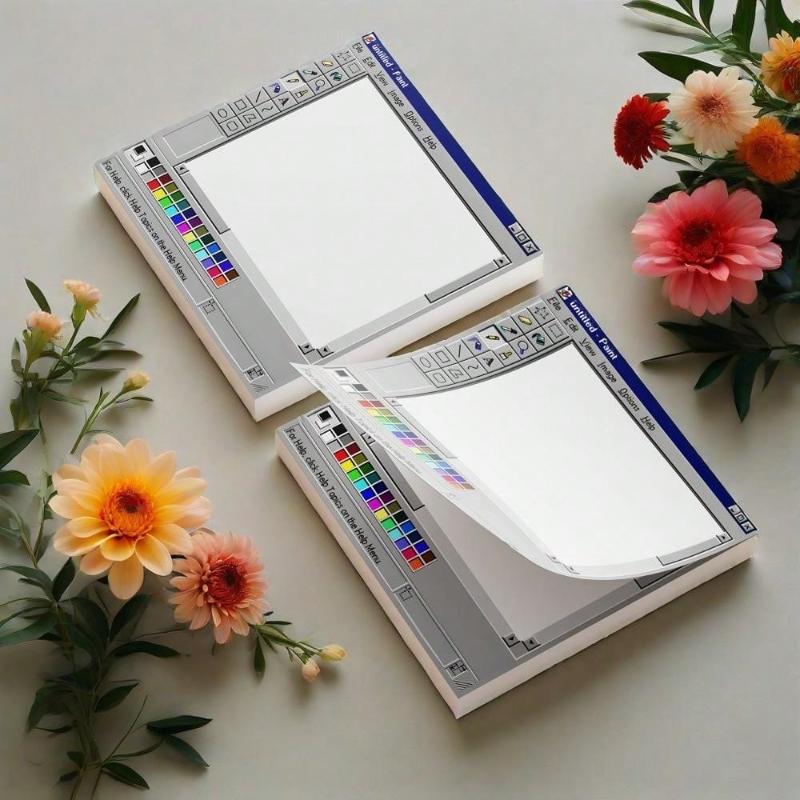 Retro Computer Pattern Sticky Notes  Creative Office Notebooks  Study Supplies  Perfect Gifts for Returning To School