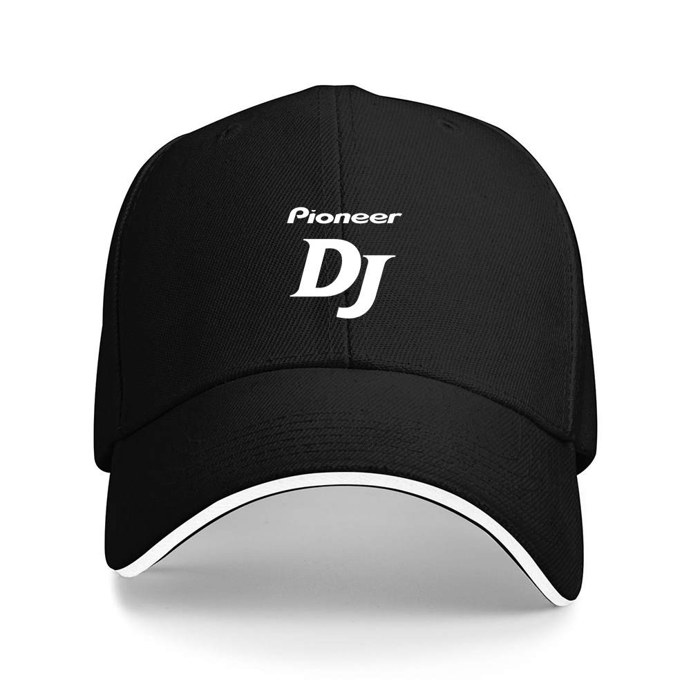 A pioneer DJ music brand printed baseball cap, unisex style, suitable for all seasons