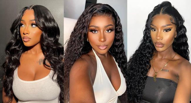 Tuneful Natural Black Straight Hair Wig For Women 13x6 Lace Frontal Wig 180% Density HD Tranparent Lace Front Wigs Human Hair P4/27 Pre Plucked 32 Inch