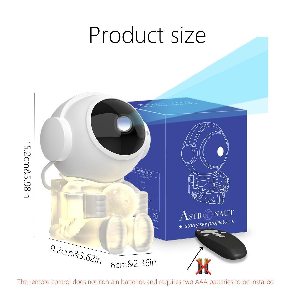 Astronaut Galaxy Projector, Star Projection Night Light, Nebula Ceiling LED Strip, Moon Lamp with Timer, Kids Room Decor, Christmas, Birthday, Valentine's Day