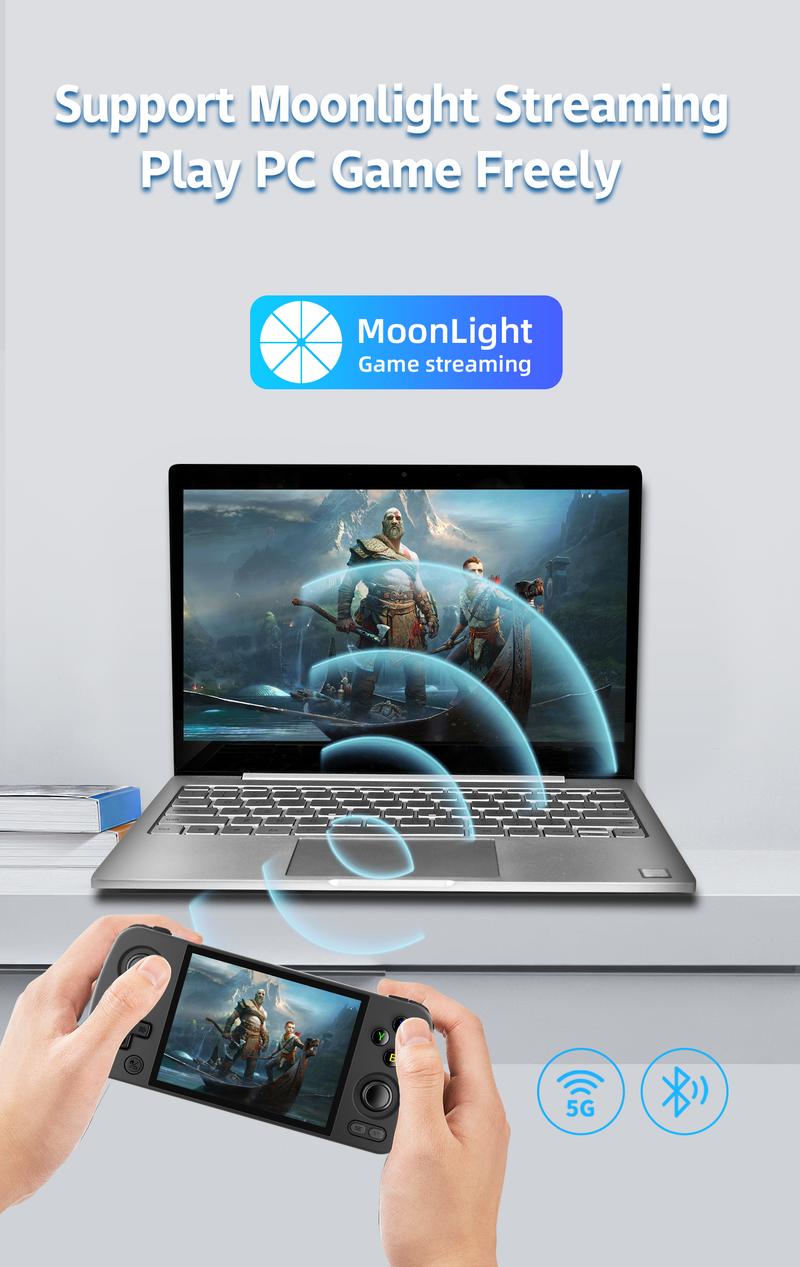 Anbernic RG405M【Buy 1 Get 1 Game Card(128GB)+1 Screen Protector+1 Type-C Cable】Handheld Game Console Aluminum Alloy Android 12 Google Play 4.0 Inch IPS Touch Screen 26 Emulators support OTA wireless upgrade, online matchmaking