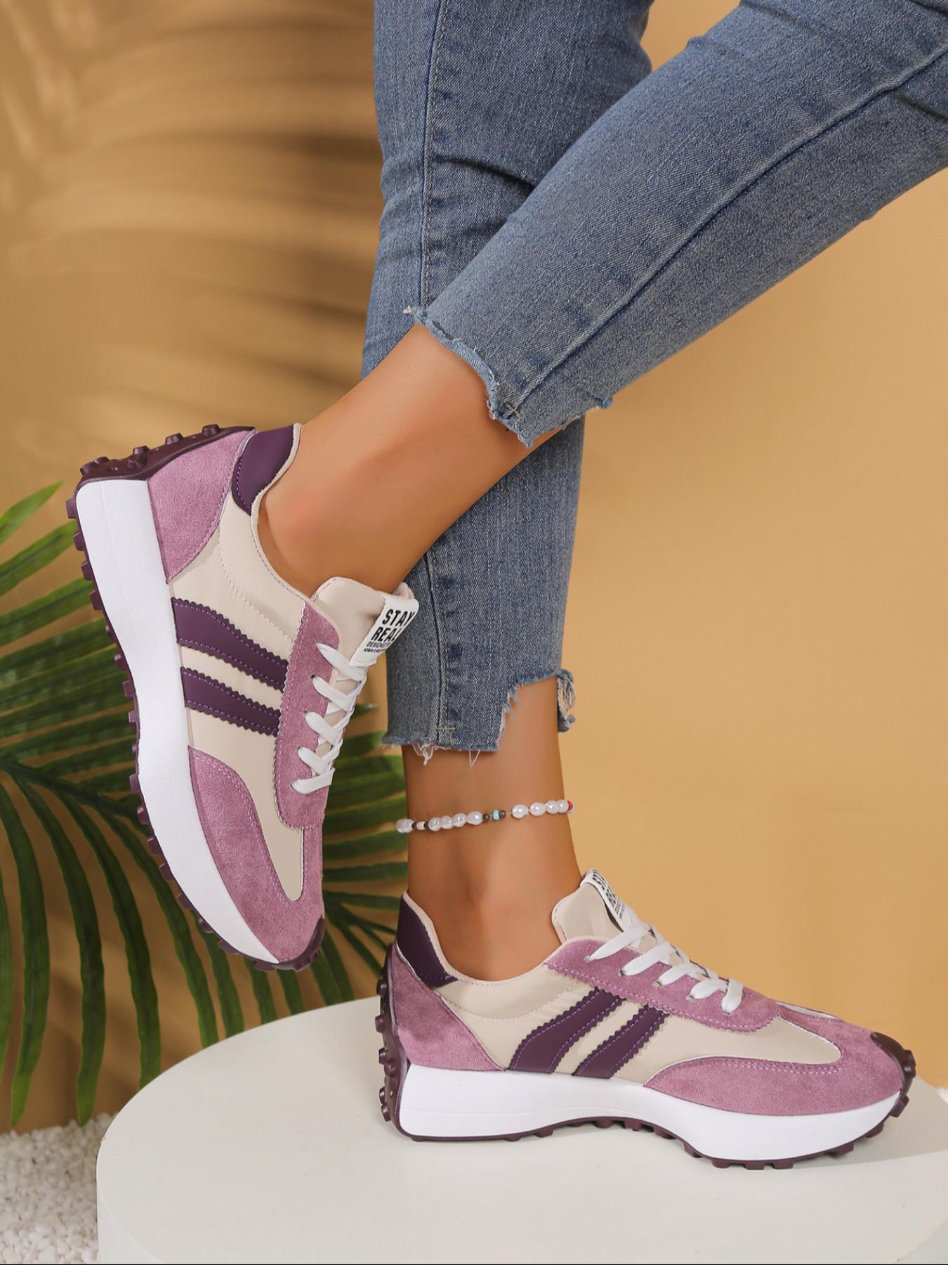 Women's Casual Sneakers, 13 Colors Available, Fashionable Walking Shoes, Comfortable Daily Wear Design, All Season Footwear, Breathable Shoes