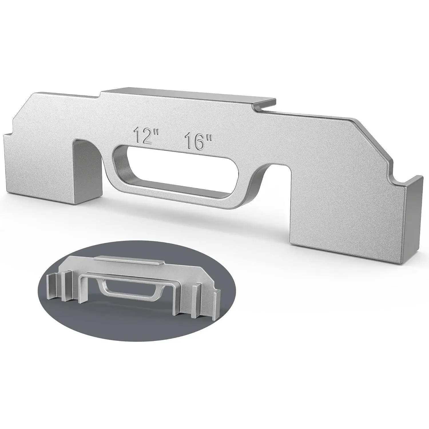 3 in 1 Framing Tools, 12", 14" & 16" On-Center Stud Layout Tool, 100% Cast Aluminum Framing Jig, Stud Framing Tool for Walls, Roofs, Floors or Ladders