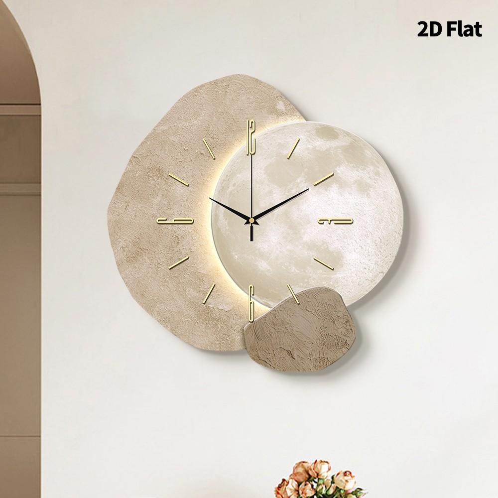 Creative Planet Decorative Wall Clock, Ultra-Quiet Sweep Movement, No Tick-Tick Sound, Perfect for Living Room, Bedroom, Office, Kitchen, Home Decor