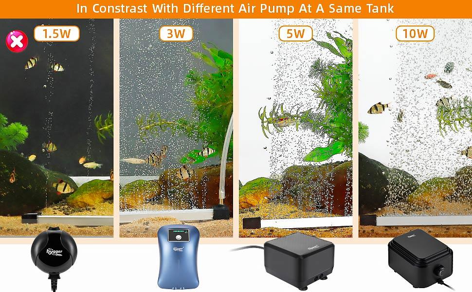 hygger aquarium bubble tube Bubble Curtain Wall Aquarium Air Stone Kit, Fish Tank Air Bubbler Dissolved Oxygen Aerator Stone with Air Tubing Diffuser Bubbling Decoration