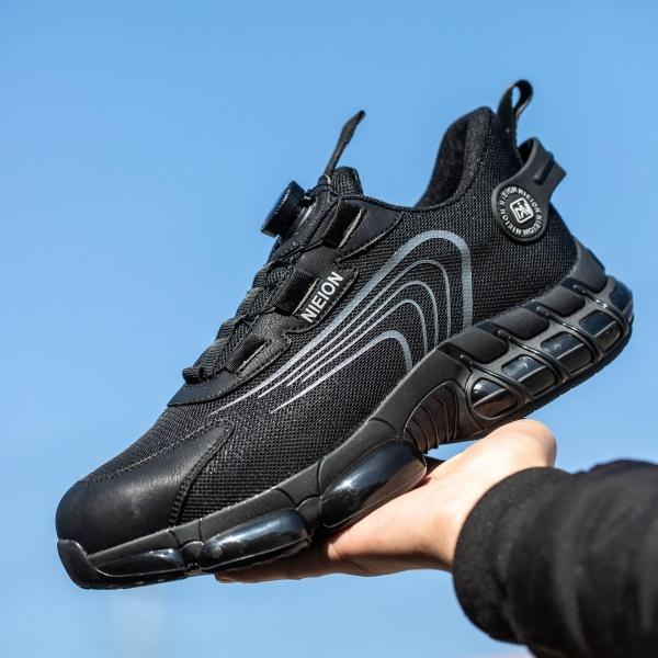 NIEION Steel Toe Shoes for Men Women Wide Lightweight Safety Sneakers Comfortable Safety Shoes Colorful Tennis Work Shoes