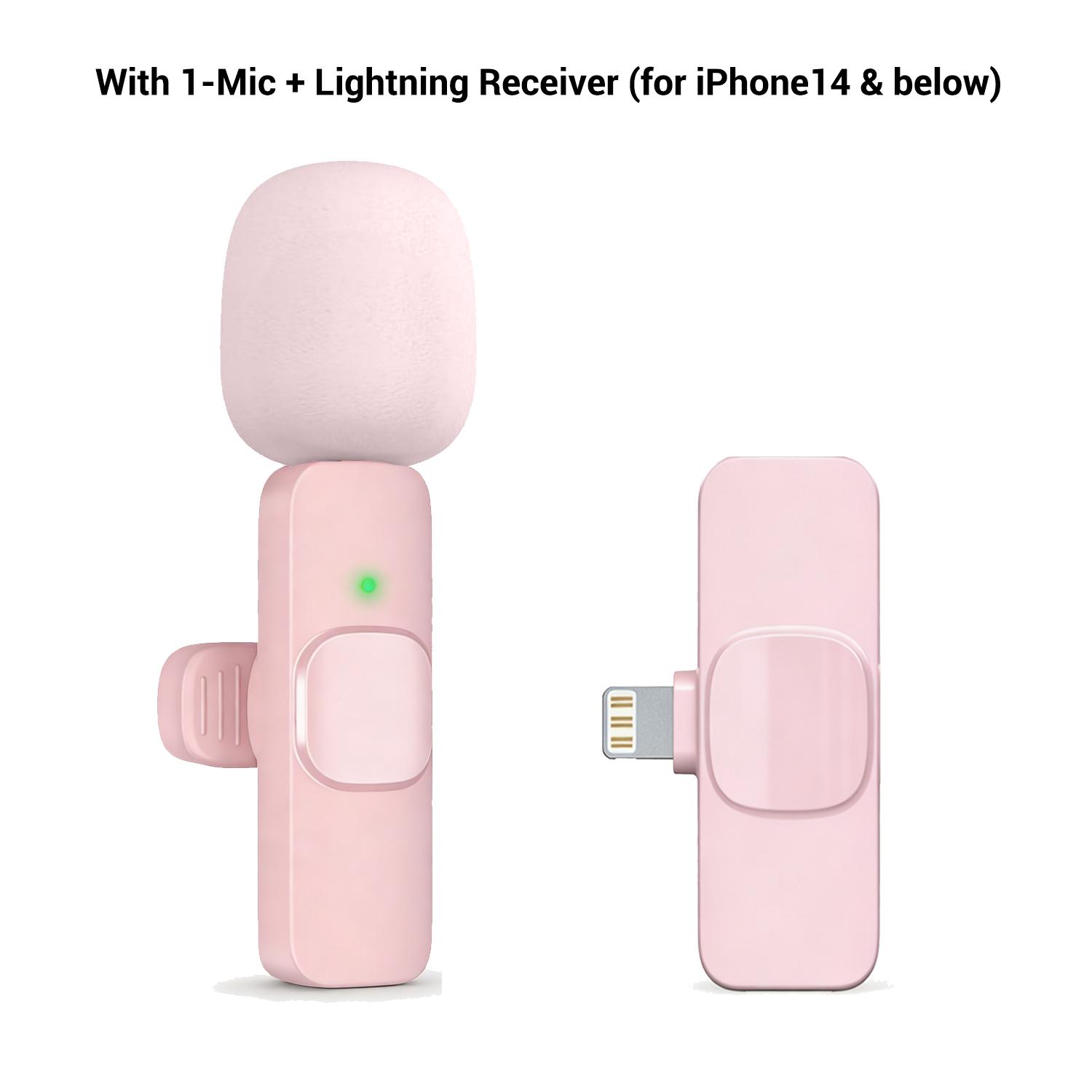 Wireless Lapel Microphone Noise Reduction for iPhone Android Plug-And-Play Professional Recording Phone Mic for Live Streaming Shorts Videos Tiktok Youtube Vlog Interview Online Classes Live Podcast Equipment